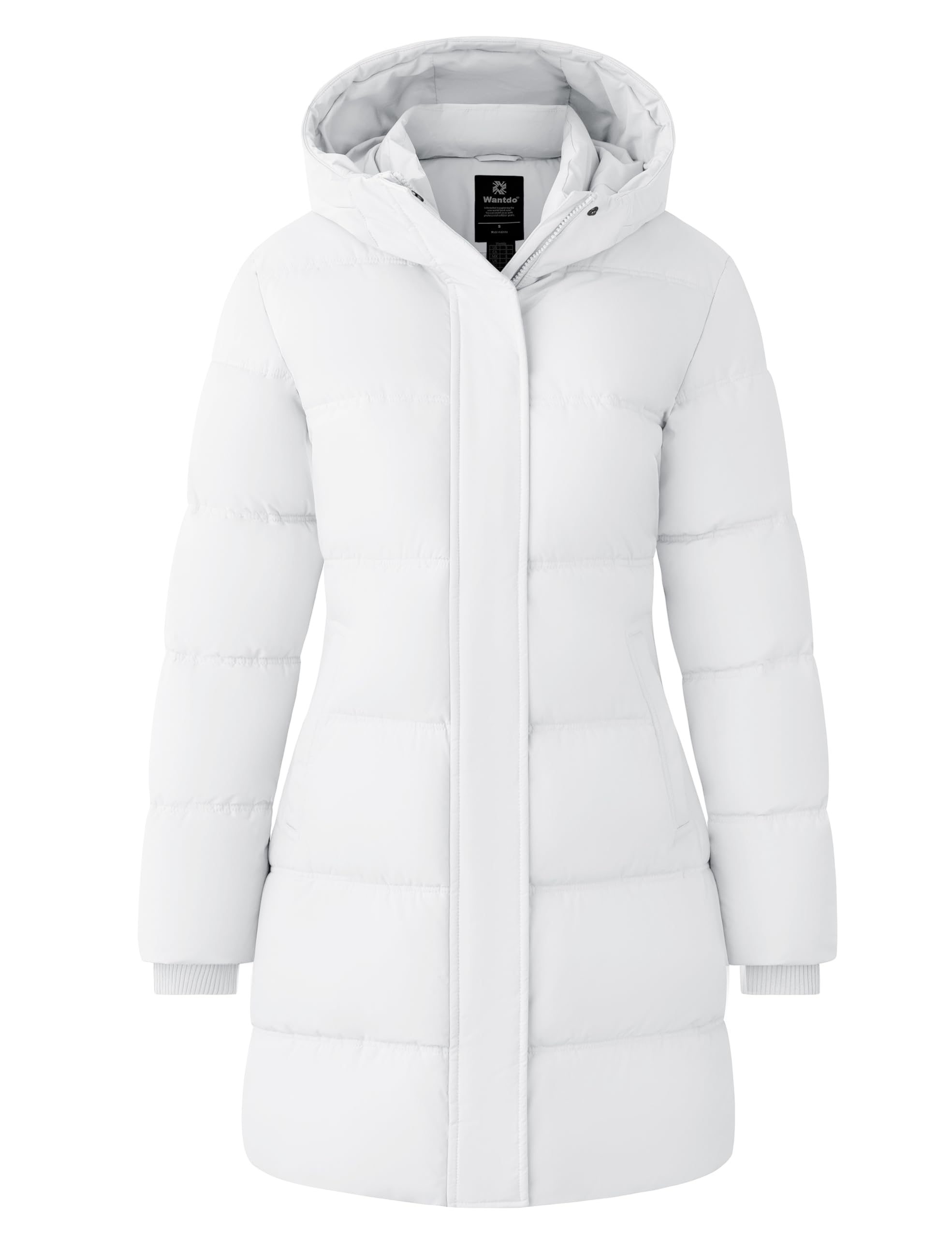 wantdo Women's Recycled Winter Coat Long Puffer Jacket With Hood-picture-27