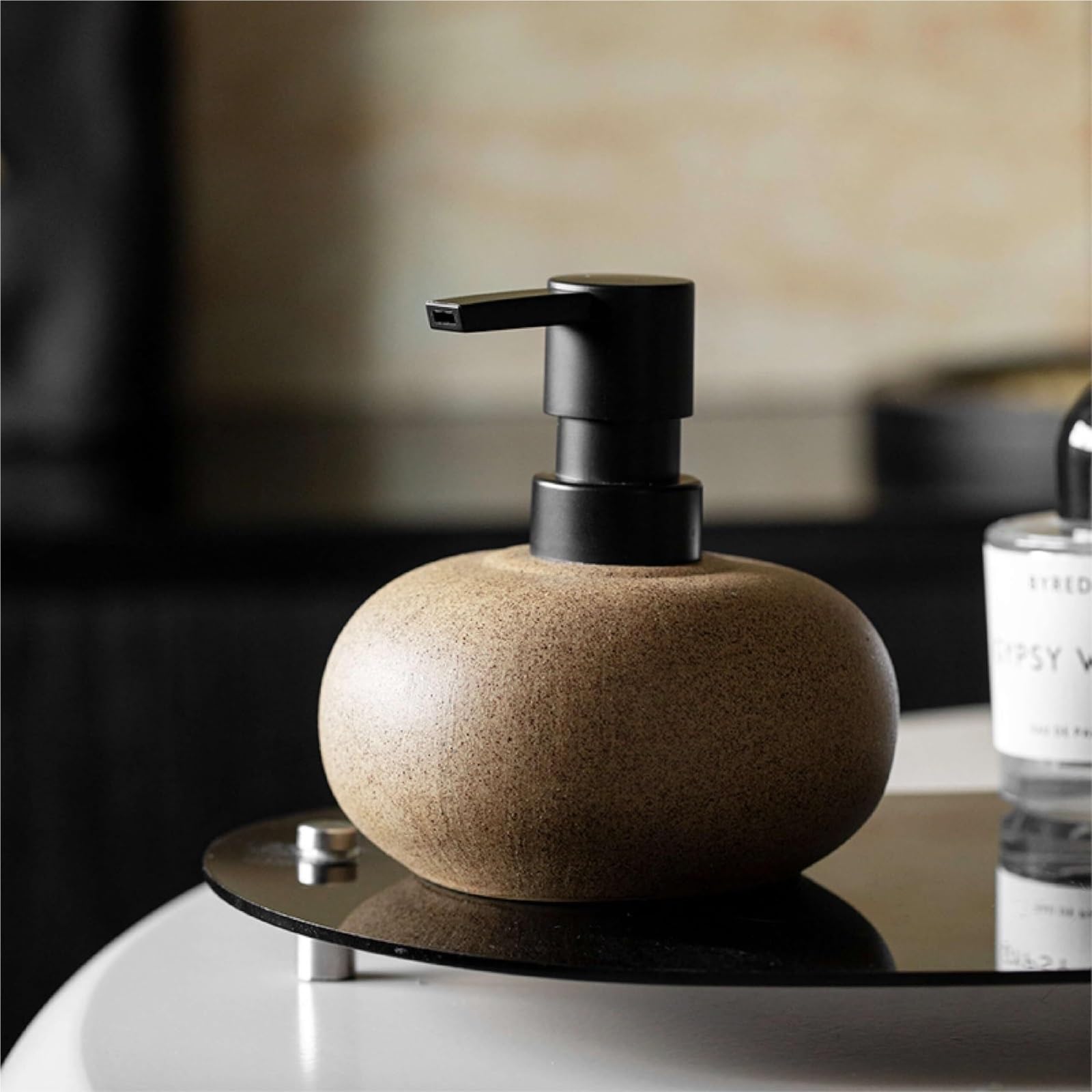 Dispensadores De Loción Jabón Dispensador De Jabón De Manos De Cerámica Elegante Y Duradero con Capacidad De 300 Ml