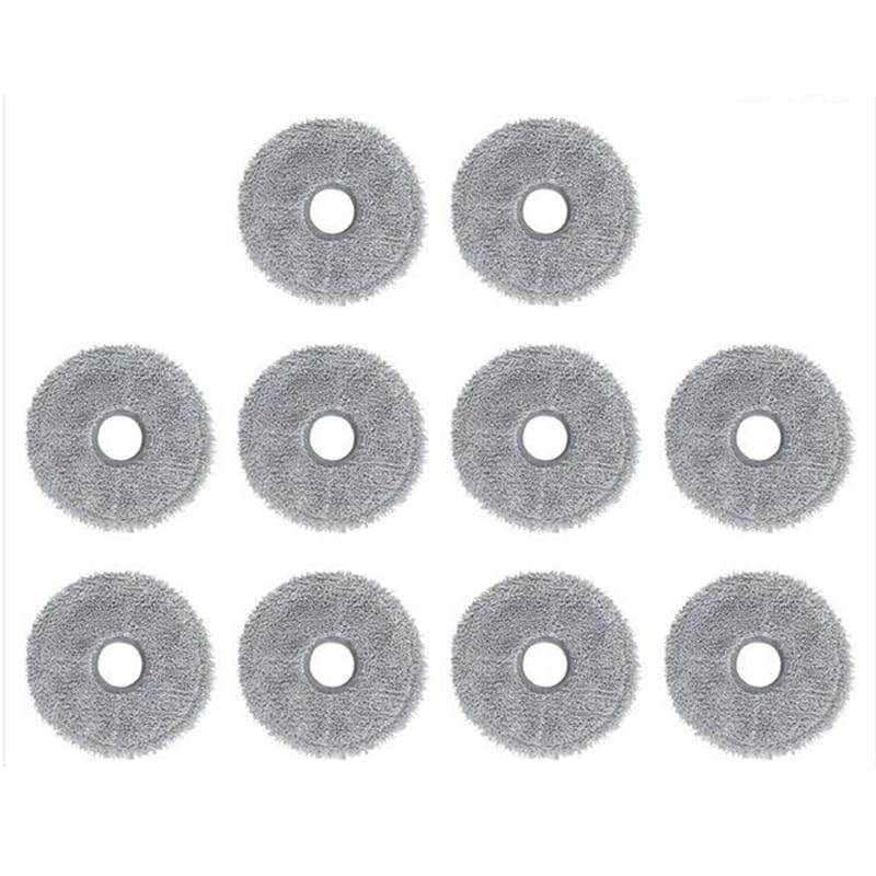 Accessories compatible with Dreame X30 vacuum cleaner X30 Ultra/L30 Ultra/X30 Pro Plus/X30 Pro Ultra robot HEPA filter dust bag main side brush accessories (E (Mop cloth 10))