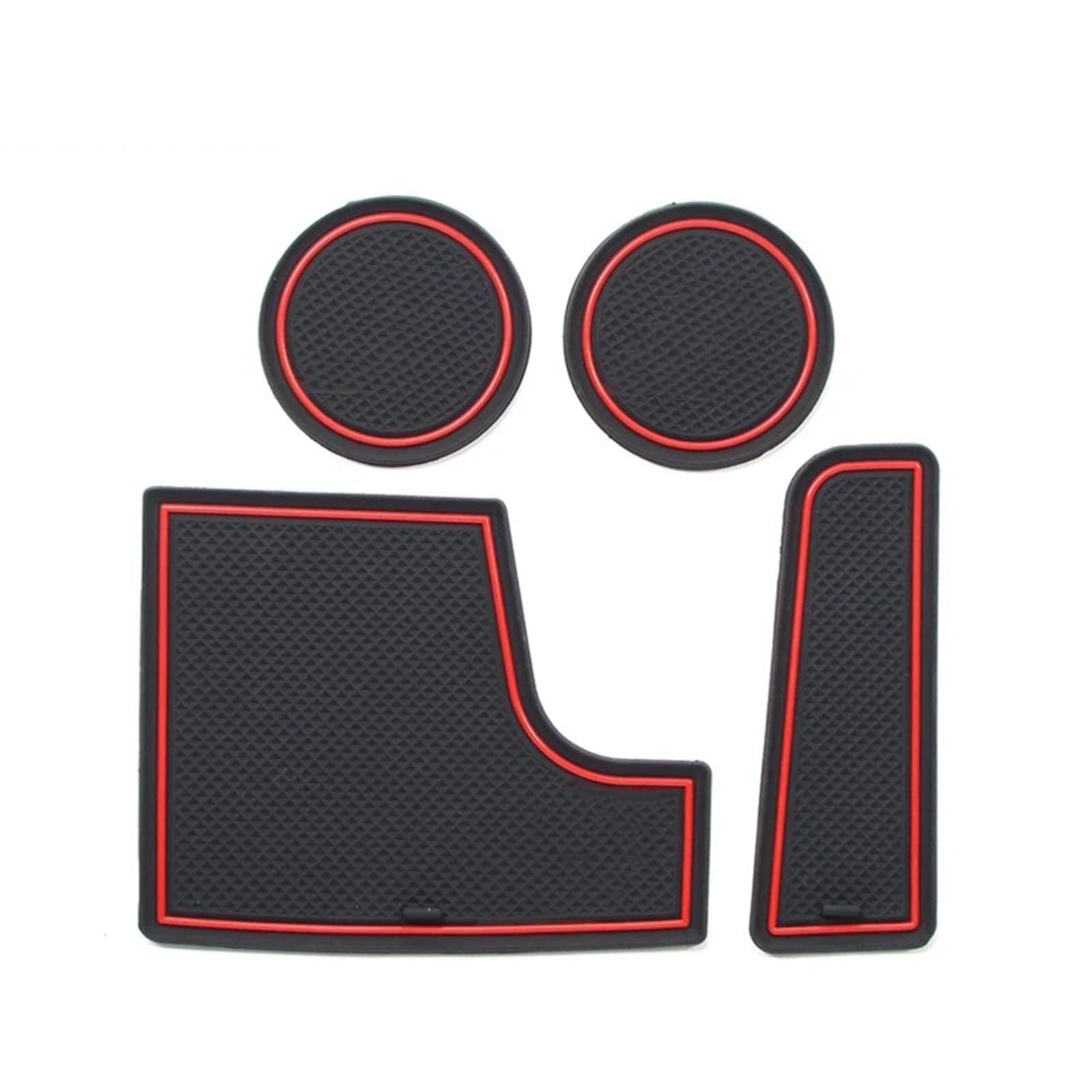 ahhccne Rubber Mats for Centre Console for Dodge Charger 2015-2019, LHD Rubber Mats for Centre Console