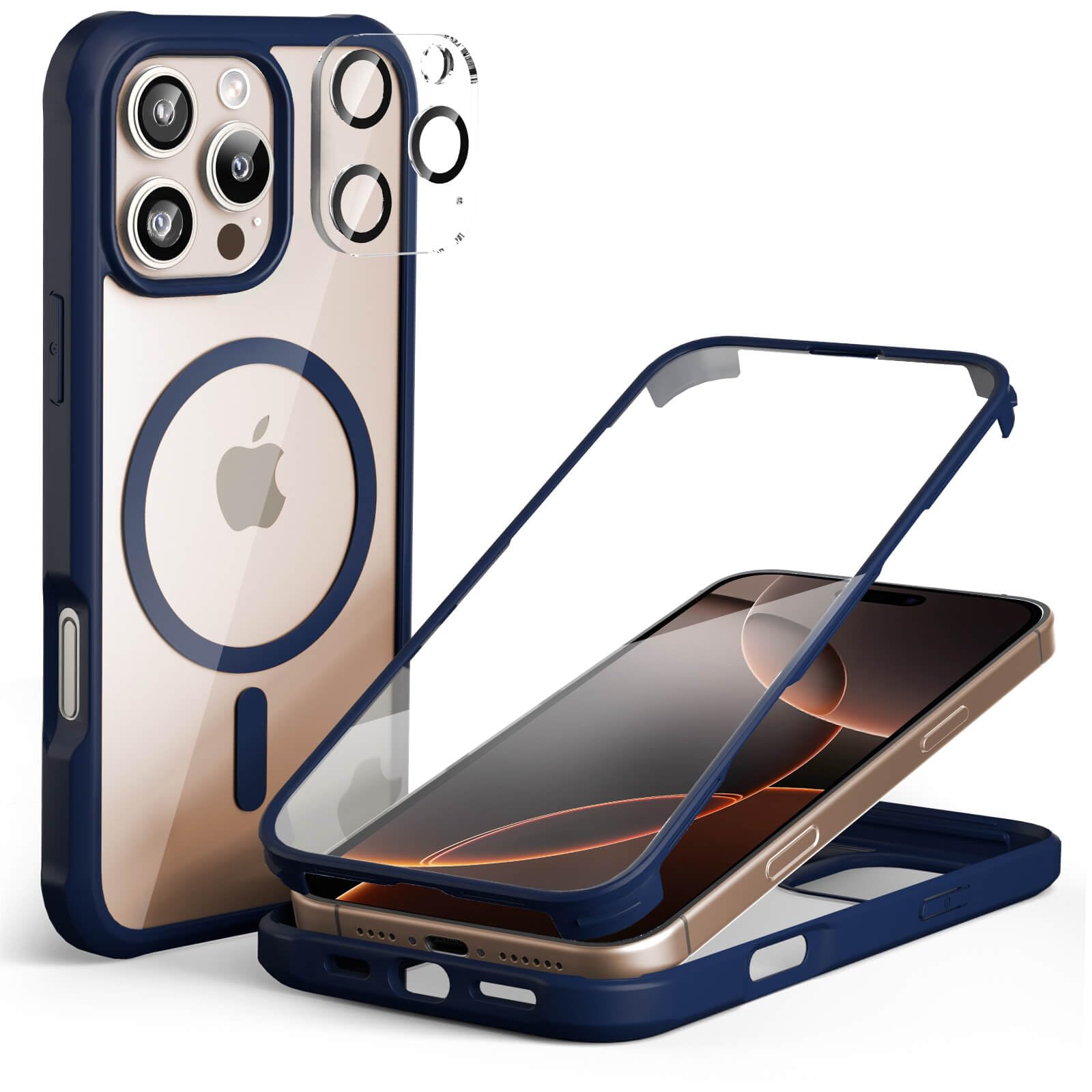Leedia Handyhülle Kompatibel mit iPhone 16 Pro Max Magsafe H