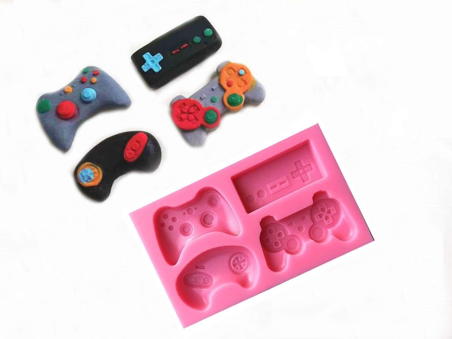 A&J Mini Game Controller Mold Silicone Video Game Controller Mold Gamepad Fondant Mold for Chocolate, Resin, Clay