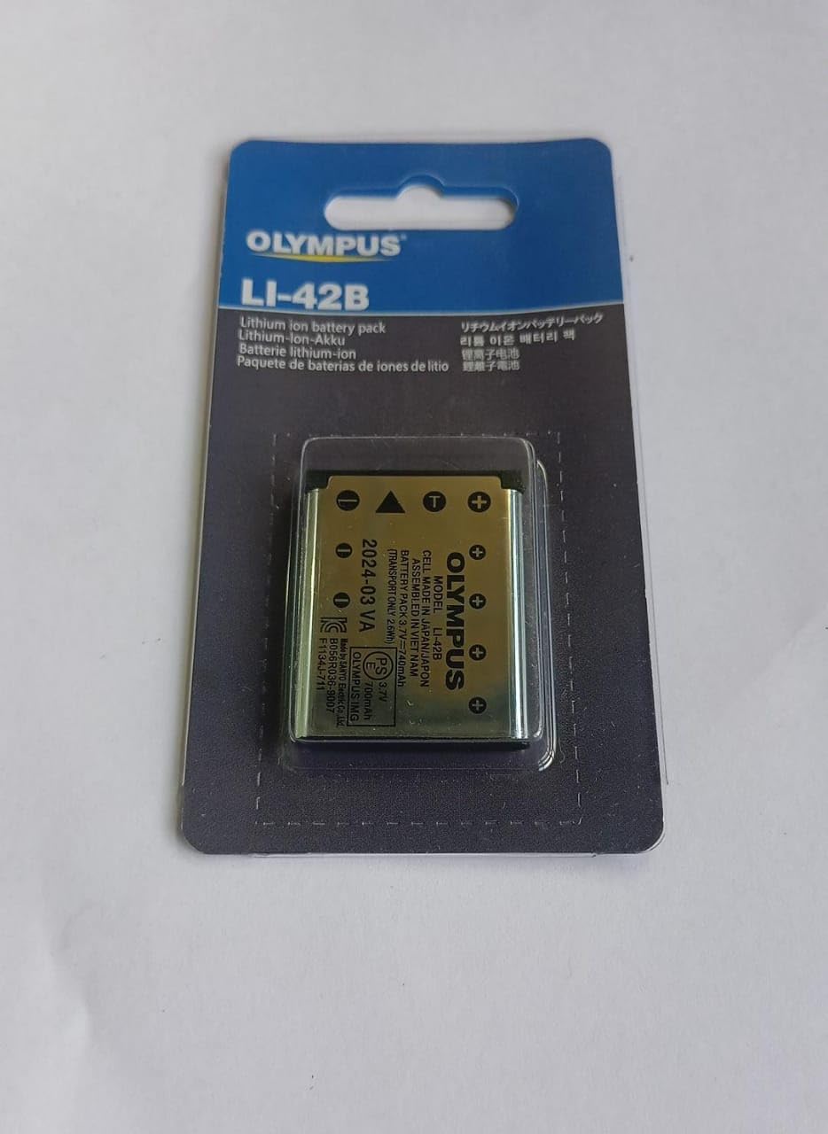 Compatible with Olympus LI-42B 3.7Volt 740MAh 2.6Wh Battery (1 Pc)