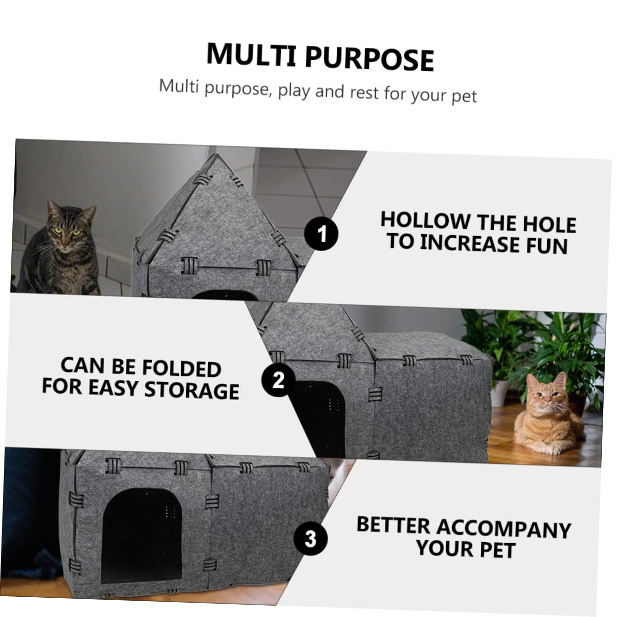 Beaupretty Tunnel pour Chat Jouet pour Animaux Tunnel De Jeux pour Chat Petit pour Animaux De Compagnie