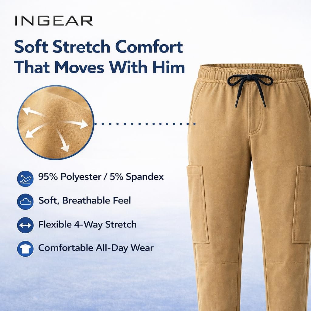 INGEAR Boys School Pants – Soft Stretch Uniform Dress Pants for Daily School Wear, Activities & Special Events - Image 4