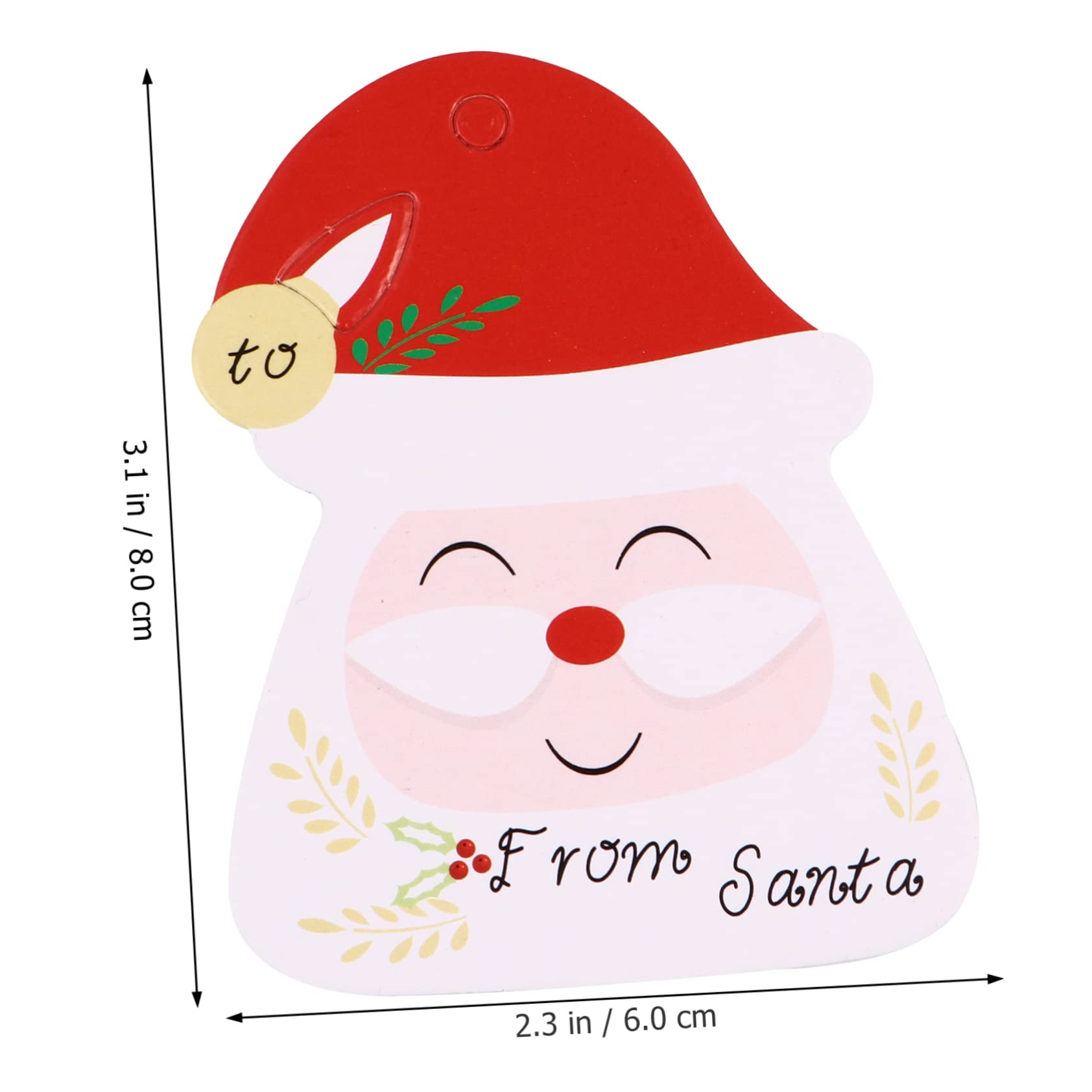 Mobestech 3 Set Di Etichette Di Carta Eleganti E Uniche Per Natale Per Confezioni Per Feste Di Natale 100 Pezzi * 3