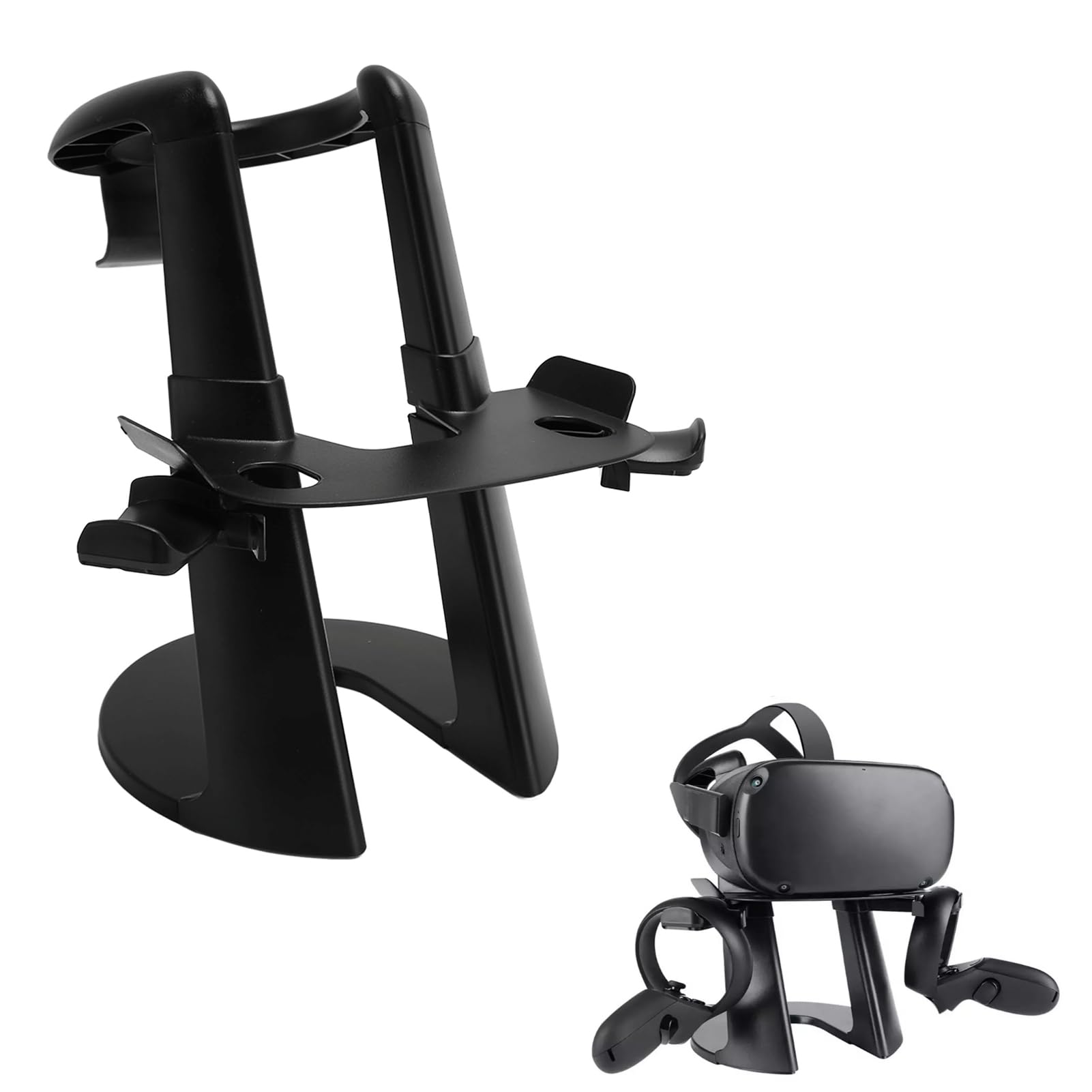 Supporto VR Universale per 1 2 Rift S, Base Rotonda Stabile, Supporto per Display per Visore VR di Facile Installazione, Mantieni la Tua Configurazione VR Ordinata e (BLACK)