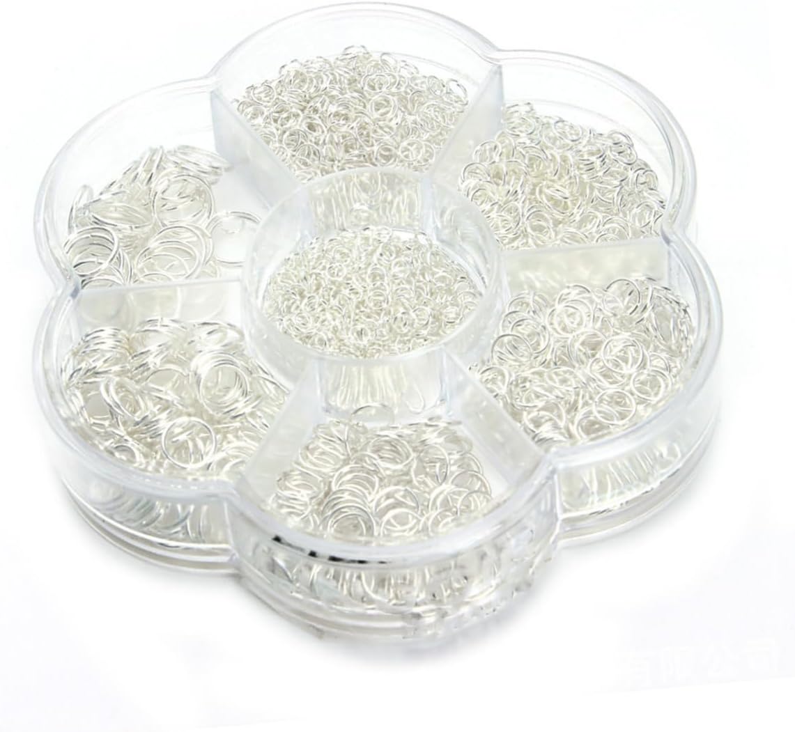 STOBOK 3pcs Jewelry Making Kit Open Jump Rings Silver Jump Ring for Charm Bracelets Necklace Making