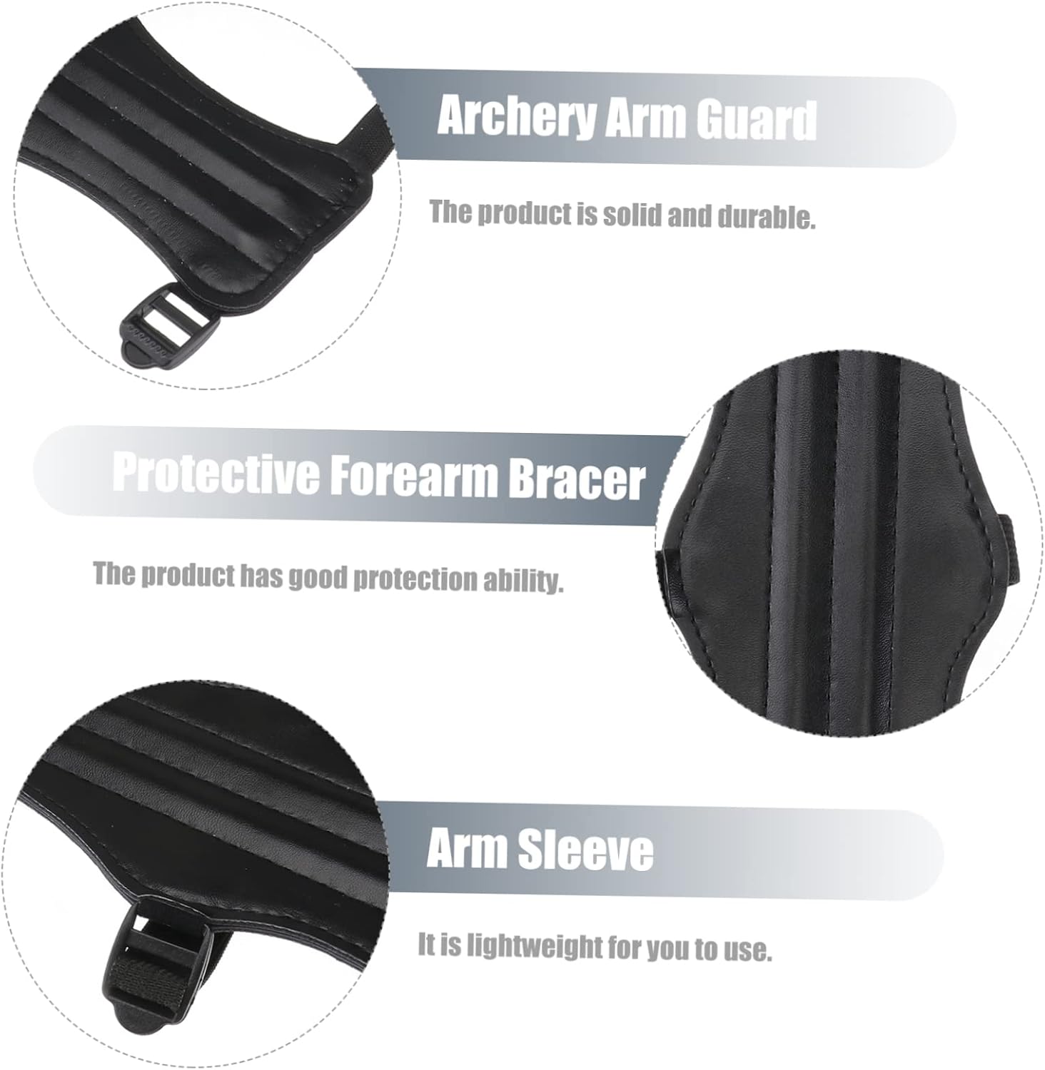 POPETPOP Wrist Sling Adjustable Archery Arm Guard Protective Gear Safe Strap Armband for Right Left Hand Shooters
