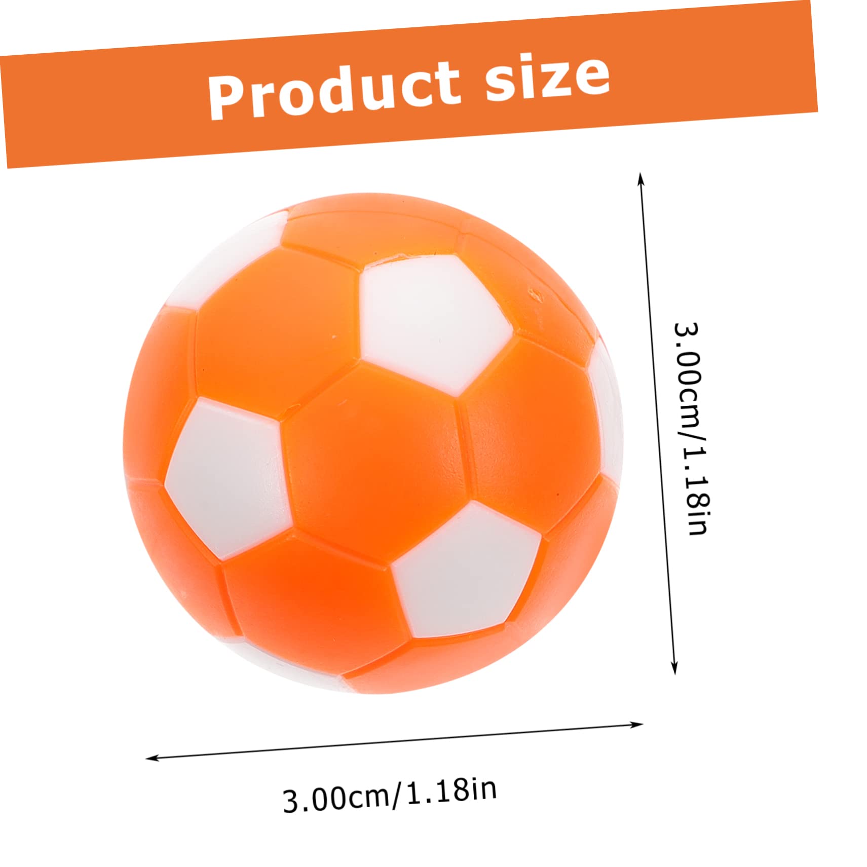 Balacoo Table Football Machine Accessories 15pcs Mini Soccer Balls for Art Projects Birthday Decorations