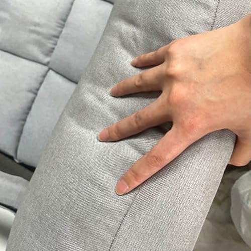 Craftthink Rocking Chair, Upholstered Glider Chair Nursery Button-Tufted Accent Chairs Armchair With High Back Design For Living Room Bedroom Offices, Gray Gold-Leg #TOP6