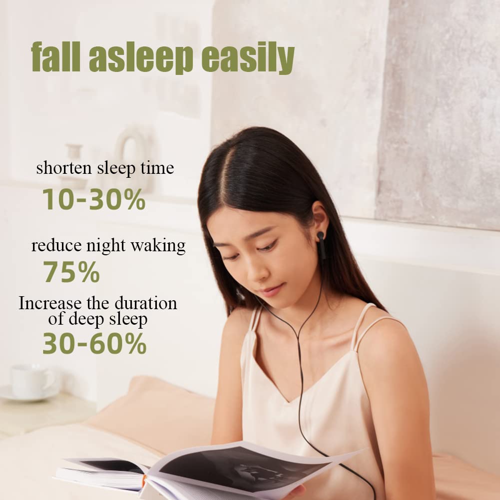 Dispositivo de Terapia de insomnio, máquina para Dormir de Pulso electrónico de microcorriente CES, Fisioterapia Pura CES, máquina de Apoyo al sueño para Mejorar la Calidad del sueño y prolongar el