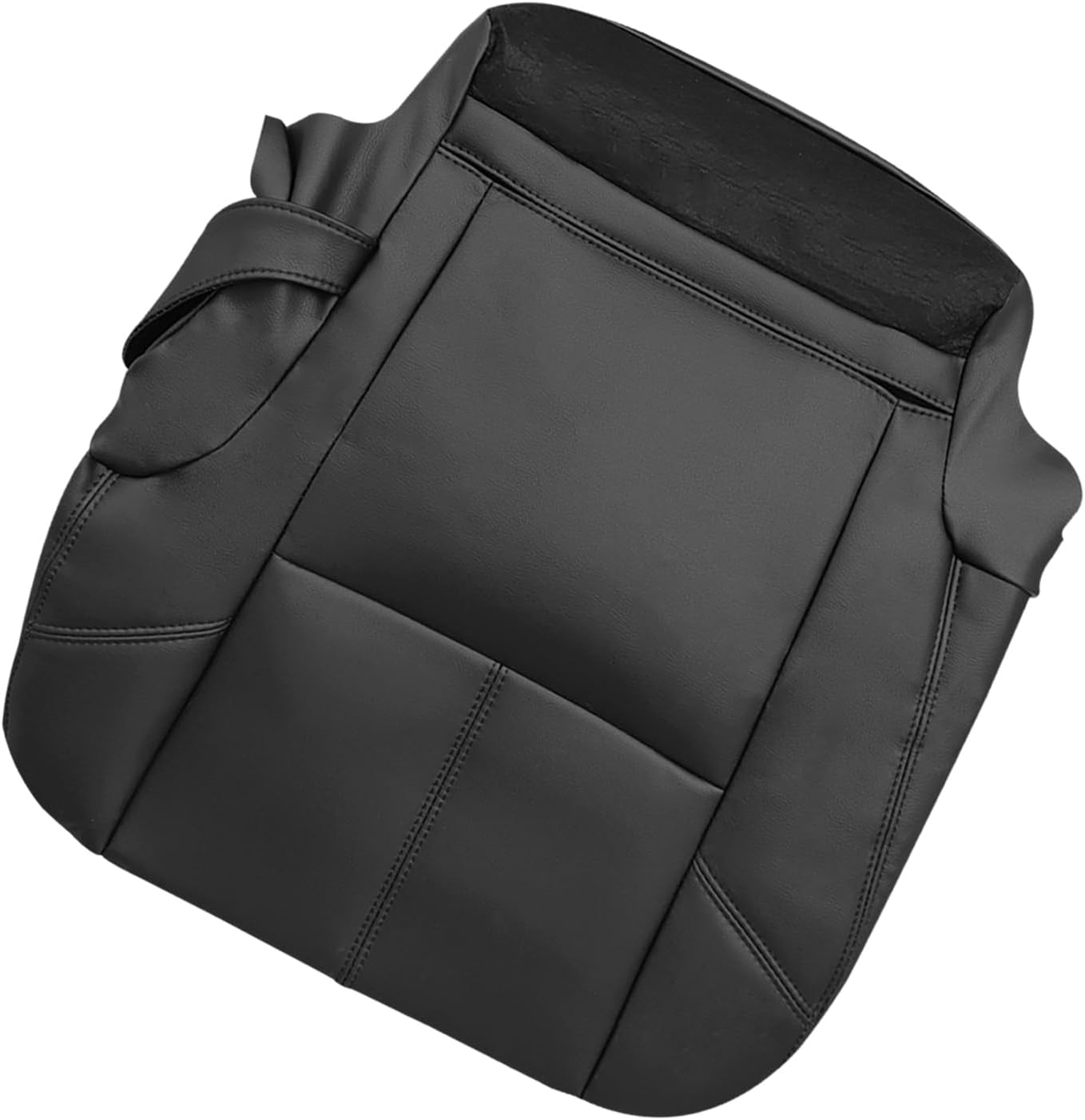2nd Row Passenger Side Bottom and Top Lean Back Seat Cover Replacement Fits for Chevy Silverado Tahoe Suburban Avalanche GMC Sierra Yukon 2007-2014 Black
