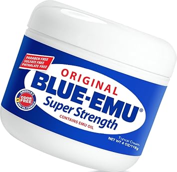 BLUE-EMU Original Super Strength Cream, Daily Muscle & Joint Support, 4 oz