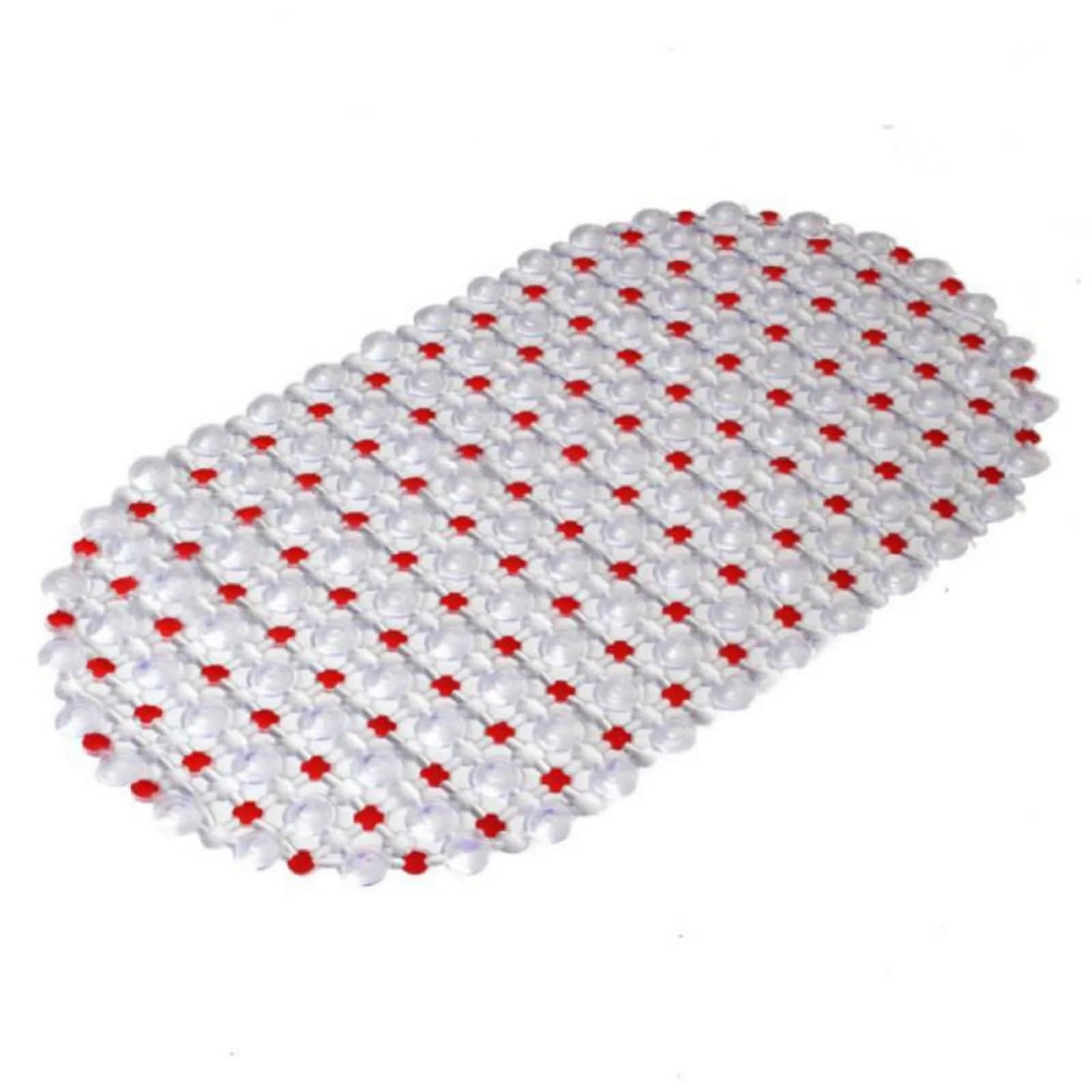 Alfombrilla antideslizante para baño con cepillo trasero de silicona y masajeador podológico