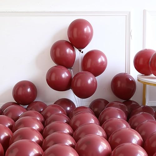 Miniatura 3 de Kit de guirnalda de arco de globos de feliz año nuevo, globos de látex blanco arena y oro burdeos con globos de aluminio 2026 para Año Nuevo,