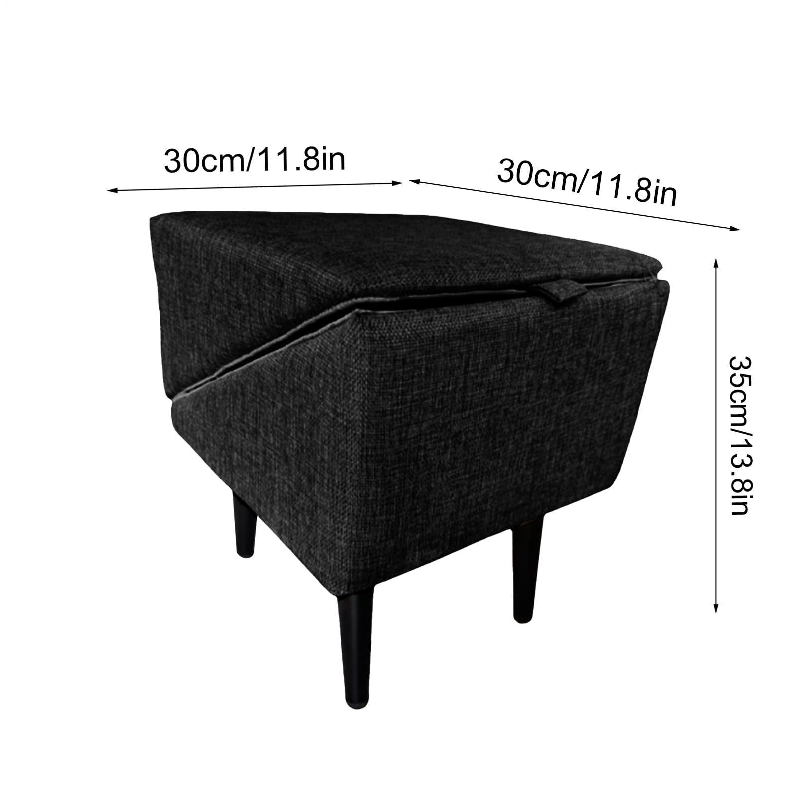 Rampa para Perros Plegable, Escalera Antideslizante para Cama Y Sofá con Superficie Texturizada, Reposapiés con Superficie De Tela, Escalón De Alta Tracción para Cama, Sofá, SUV, Muebles De Interior - 5