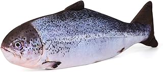 Brinquedo de gato de peixe de simulação de flopping elétrico para morder, mastigar Kiing Brinquedos interativos engraçados para animais de estimação Carregamento USB Brinquedo de peixe gatinho-perfeit