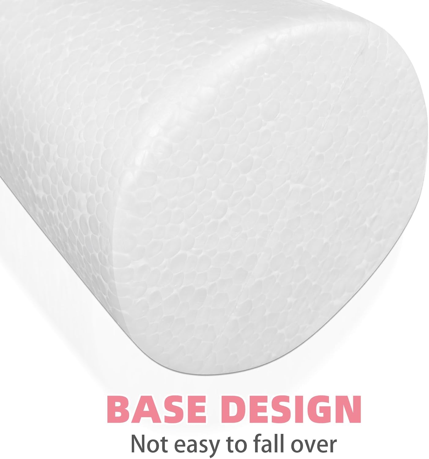 Operitacx 2pcs Foam Cones for Crafts - 11. 8 Inch Solid Polystyrene Foam Cone for DIY Christmas Tree Base, Floral Arrangement, School Projects, Holiday Decorations