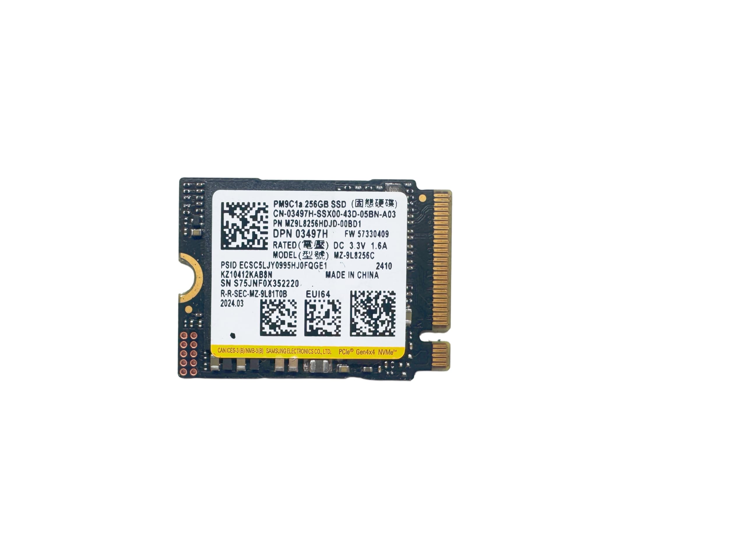 Amazon | 【整備済み品】Samsung PM9C1a 256GB NVMe SSD MZ-9L8256C M