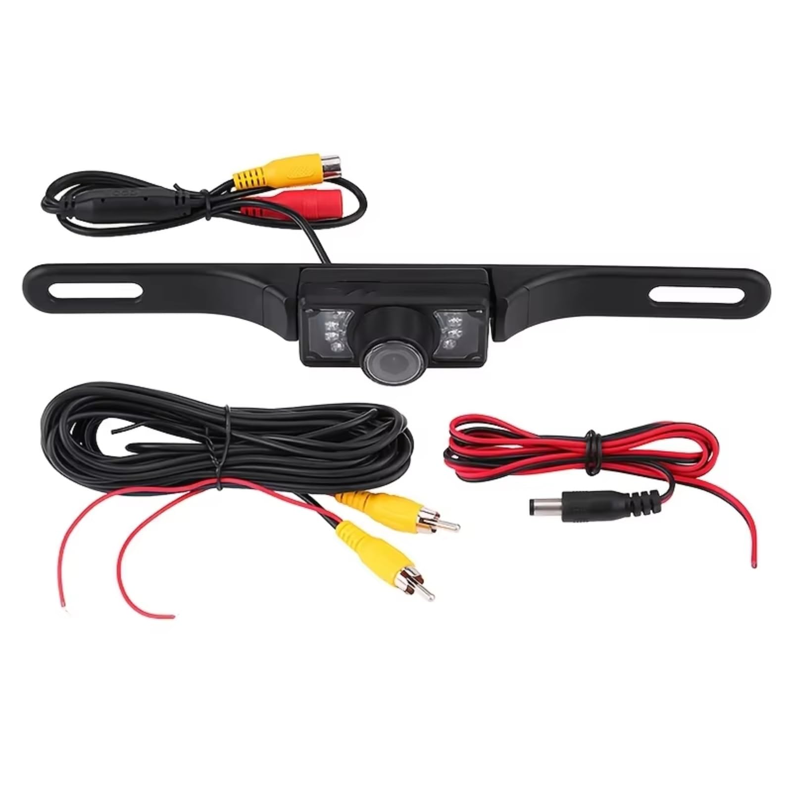 Cámara de respaldo para coche, 8 LED, cámara de respaldo para placa de matrícula, visión trasera de coche, seguridad, conducción, marcha atrás, estacionamiento, repuesto para camioneta, caravana
