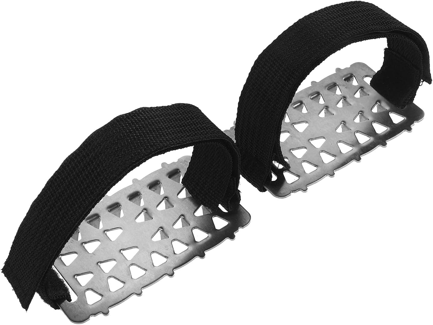 Foldable Stainless Steel Crampon Shoe Grippers Webbing Elastic Fit