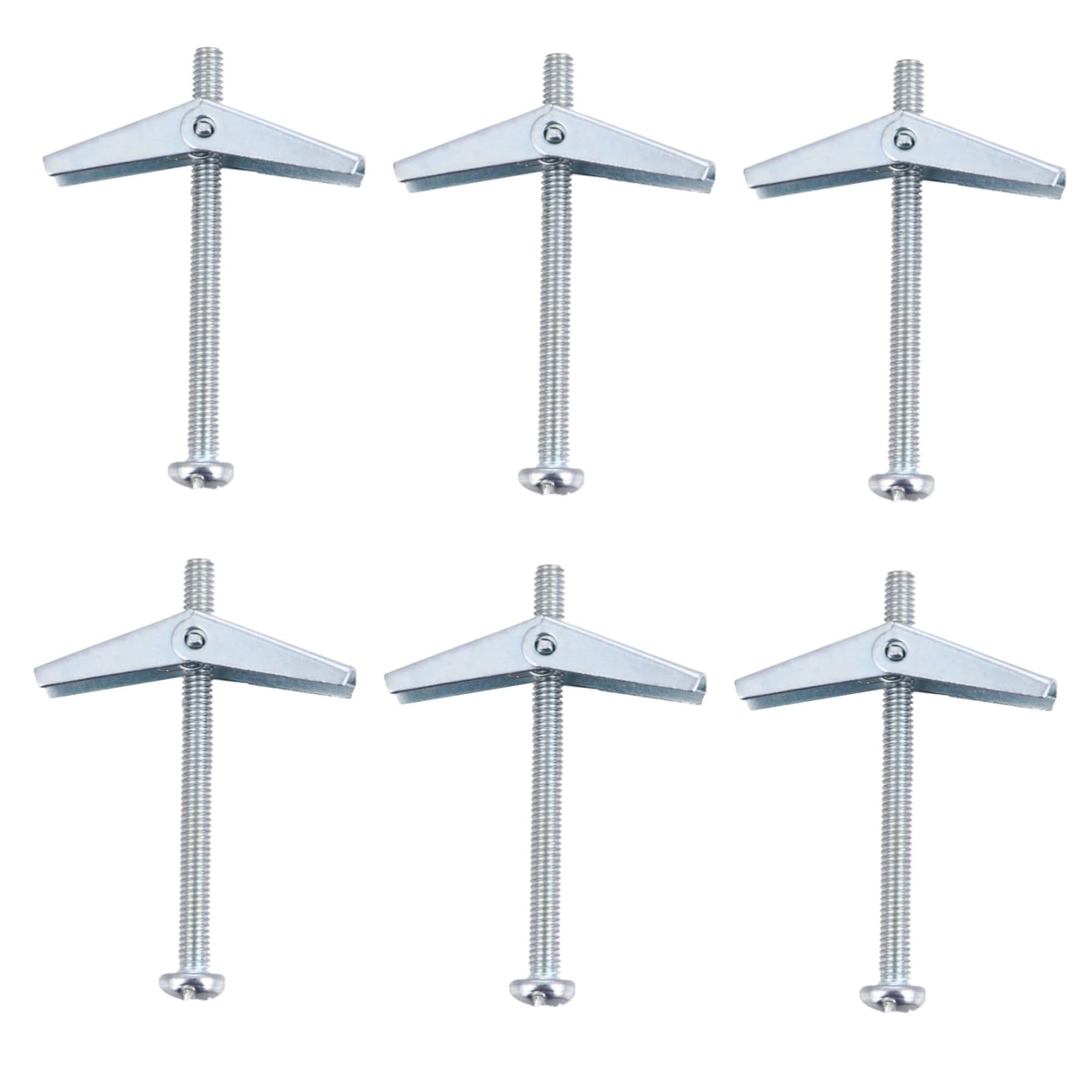 MUCKLILY Self-Drilling Anchors Screws 10pcs Carbon Steel Anchor Screws for Residential Wall Hanging