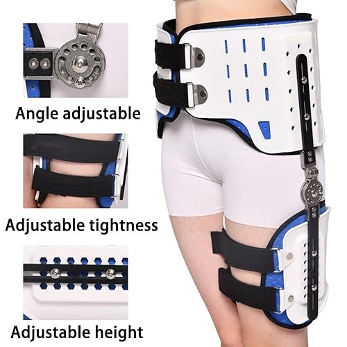 Miniatura 2 de FoRes Manga de compresión ajustable, alivio del dolor de ciática, soporte de cadera con soporte para la ingle, envoltura de muslo, isquiotibiales,