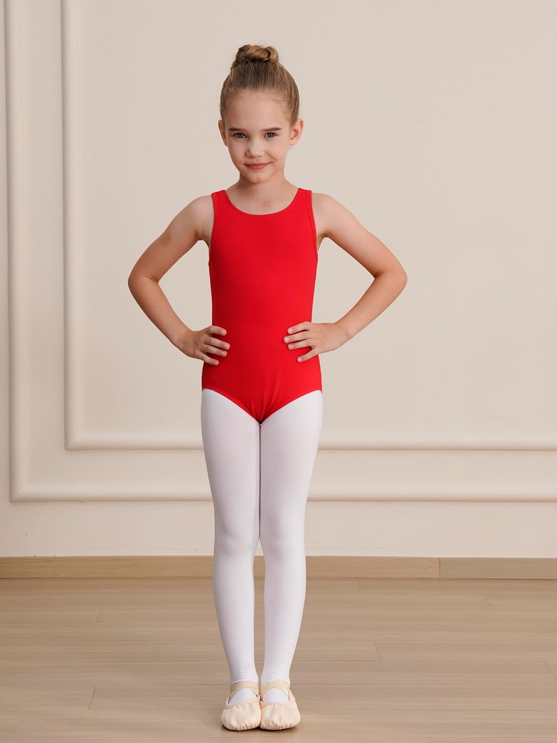 WEGETIT Leotards for Girls Gymnastics Black Sleeveless Leotard Toddler Dance Tank top Kids Ballet Bodysuit - Image 2