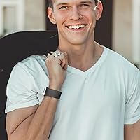 Vista 7 de DaQin Paquete de 3 bandas elásticas compatibles con Apple Watch Bands para Hombre de 1.65 pulgadas, 1.61 pulgadas, 1.57 pulgadas, 1.5 pulgadas