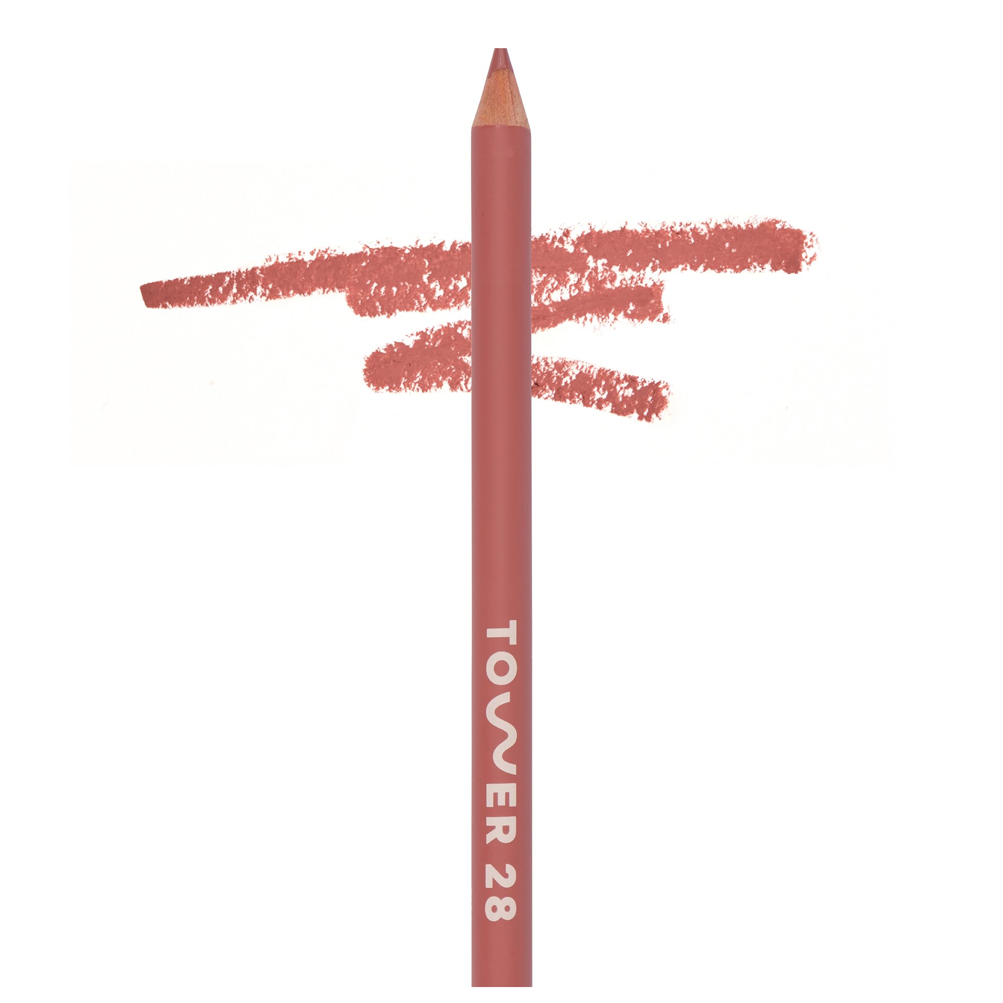 Tower 28 OneLiner - Multi-Use Creamy Lip Liner, Eyeliner & Face Makeup Pencil for Sensitive Skin - Hydrating, Vegan Formula with Shea Butter - Matte,