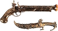 Vista 9 de Juego de espada pirata y pistola de juguete con funda, daga de plástico para niños, accesorios de disfraz de Halloween