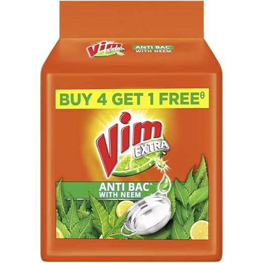 Vim Extra Anti Bacterial Dishwash Bar 200g