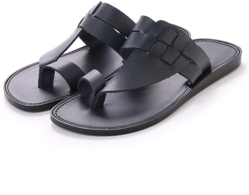 [ITALICO] [イタリコ] サンダル メンズ レザー 日本製 徳島 本革 トングサンダル 2トーンカラー