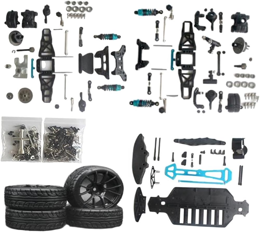 RC Chassis Parts Kit with Tires
