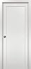 SARTODOORS Modern Pocket Door 18 x 80 with Frames | Quadro 4111 White Ash | Kit Trims Rail Hardware | Solid MDF Interior Bedroom Sliding Closet Sturdy Doors