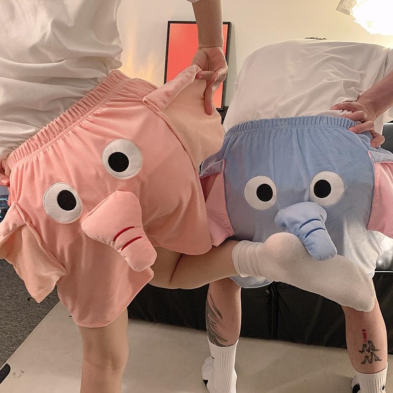 Elephant Trunks Pajamas, Jumbo Pajamas, Funny Elephant Shorts, Cute Pajamas for Men Women, Couple Homewear 5