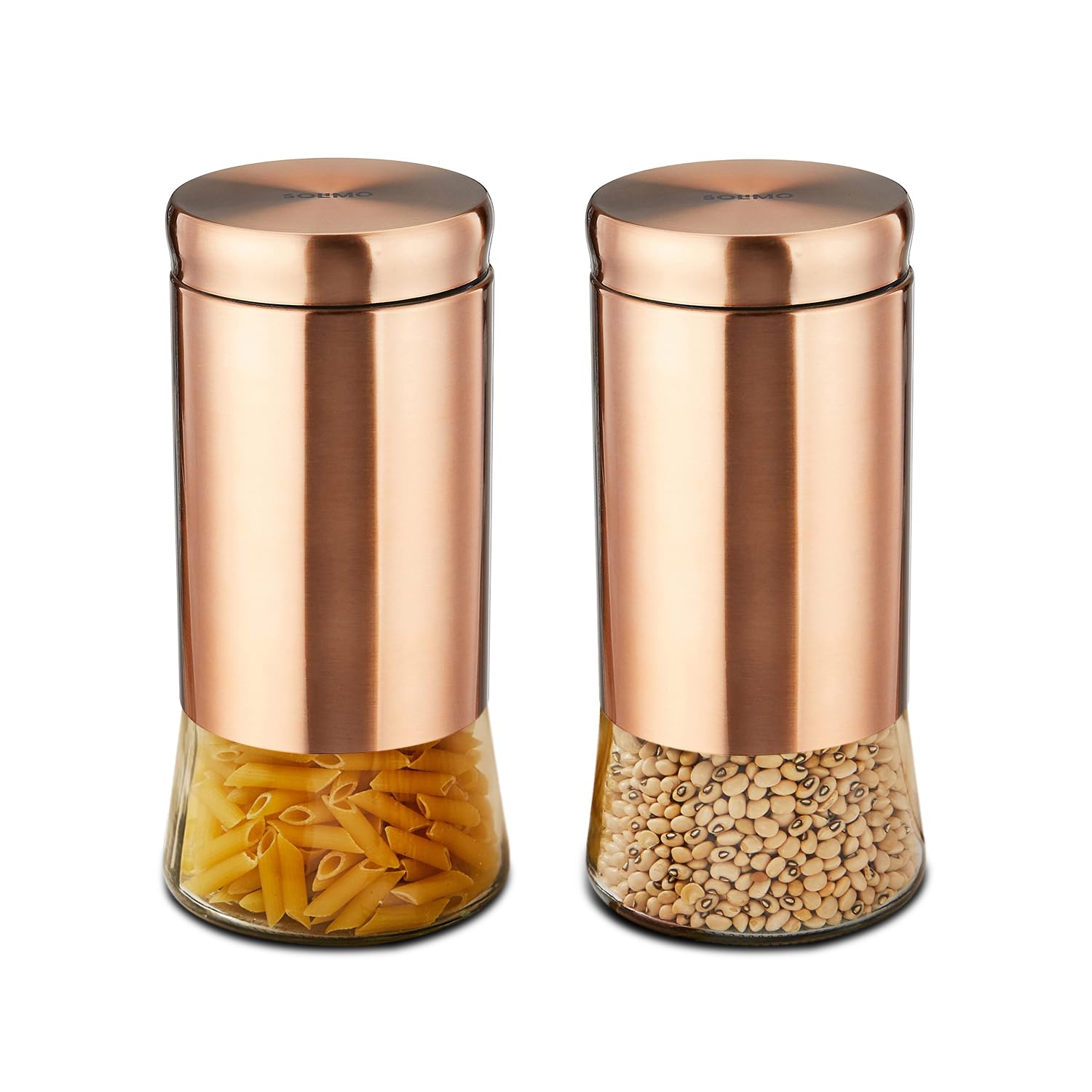 See full amazon price history chart for Amazon Brand - Solimo Rose Gold Bell Bottom Glass Jar | Multipurpose Kitchen Organizer with See-Through Window | 1250ml Set of 2 Amazon Brand - Solimo Rose Gold Bell Bottom Glass Jar | Multipurpose Kitchen Organizer with See-Through Window | 1250ml Set of 2 (B0BSXDQMW2) Amazon Price History, Amazon Price Tracker