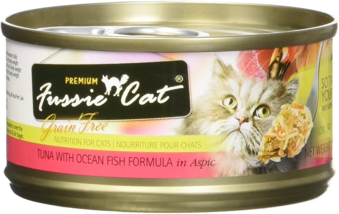 Fussie Cat Tuna with Ocean Fish Formula in Aspic, 2.8 oz, Pack of 24