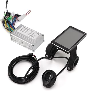 Electric Bicycle Brushless Controller, Motor Brushless Controller Kit LCD Display Meter 36V/48V 350W for Electric Bicycles Scooters