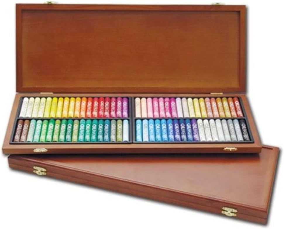Mungyo Gallery Mop-72W Oil Pastel Wood Artist Box 72 Colors Set