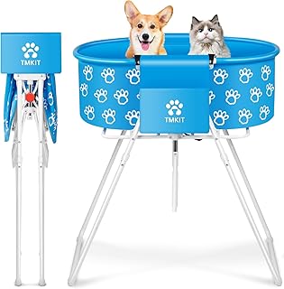 Dog Bathtub for Dogs, Elevated Dog Bath Tub for Pet Grooming and Bathing Shower,