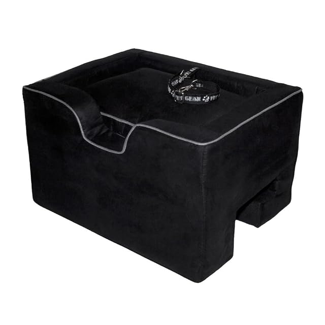 Pet Gear Lookout - Asiento Elevador de Coche, Almohada cómoda extraíble, Correa de Seguridad incluida, se…