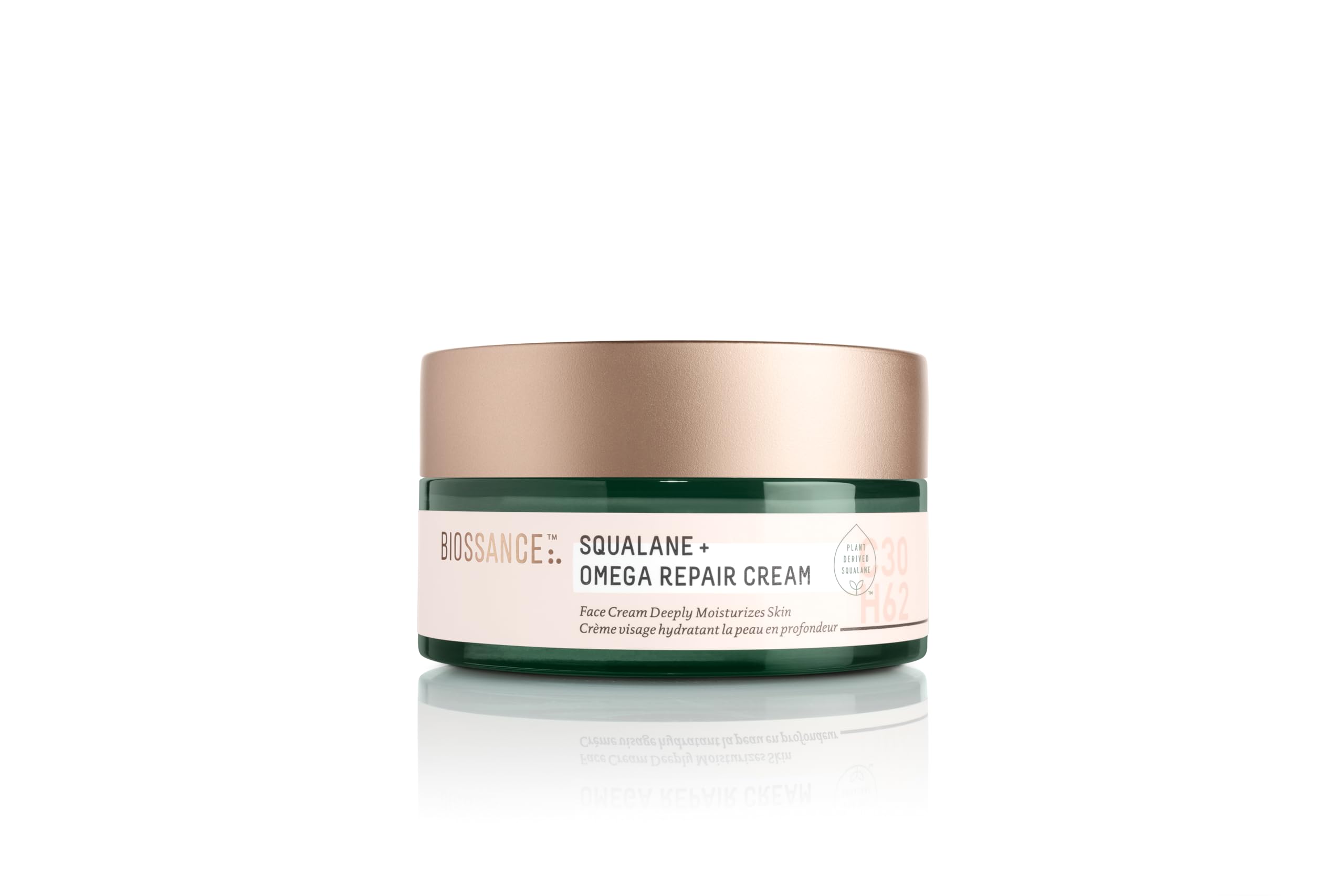 Squalane + Omega Repair Cream - Ultra-Moisturizing Face Cream - Skin Care with Hyaluronic Acid, Ceramides, Squalane - Ideal for Dry & Sensitive Skin, Intense Hydration Moisturizer