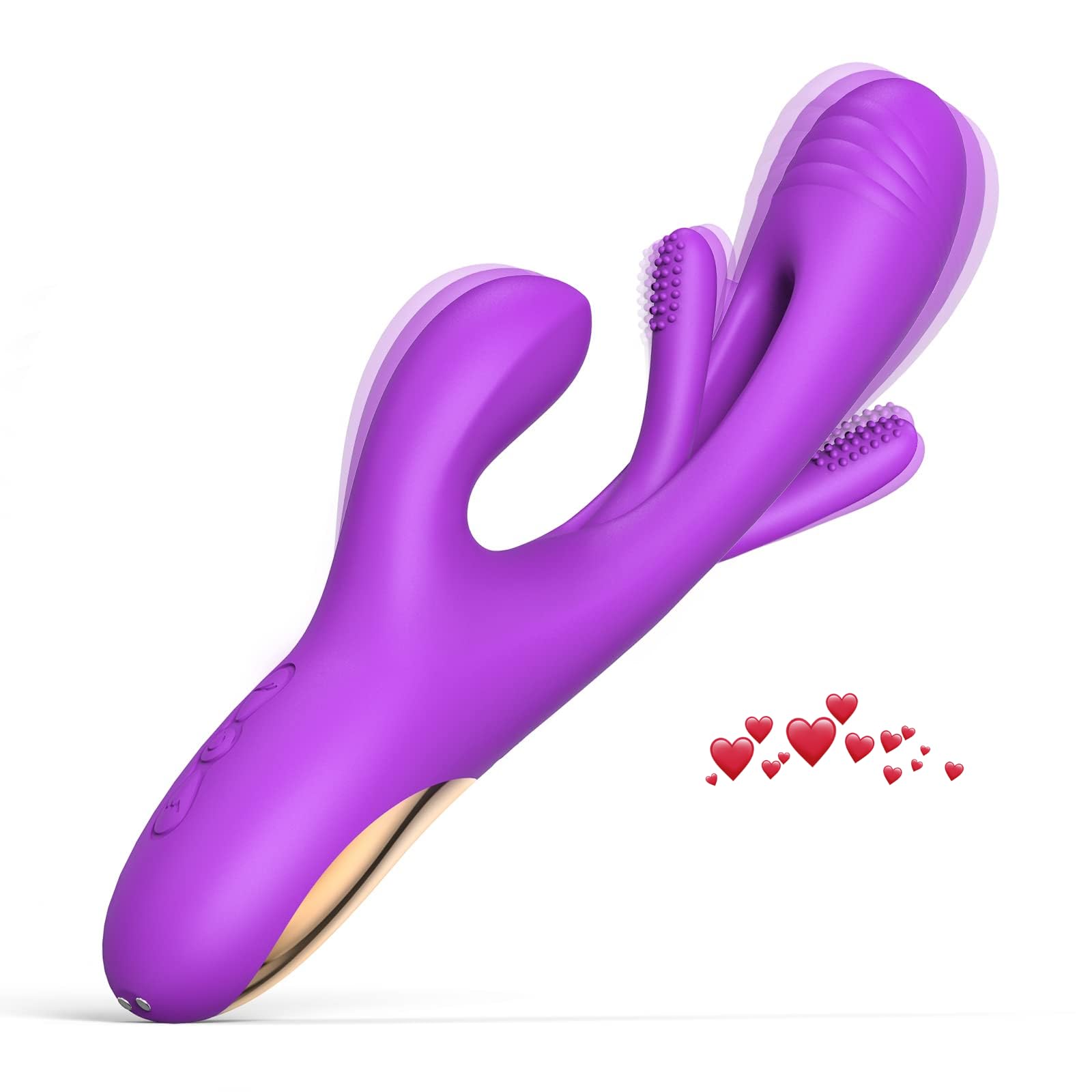 Vibrator Thrusting Dildo for Women-Bchetto Flapping Vibrator Dildo for Women: G Spot Rabbit Vibrator with 7 Flapping Modes, Rechargeable Adult Sex Toys for Women