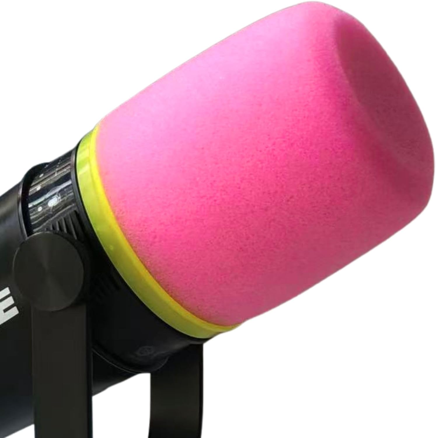 MV7 Foam Cover and Retainer Ring for Shure MV7 Pop Filter High-Density Colored Windscreen for Podcast Streaming Gaming (Violet)