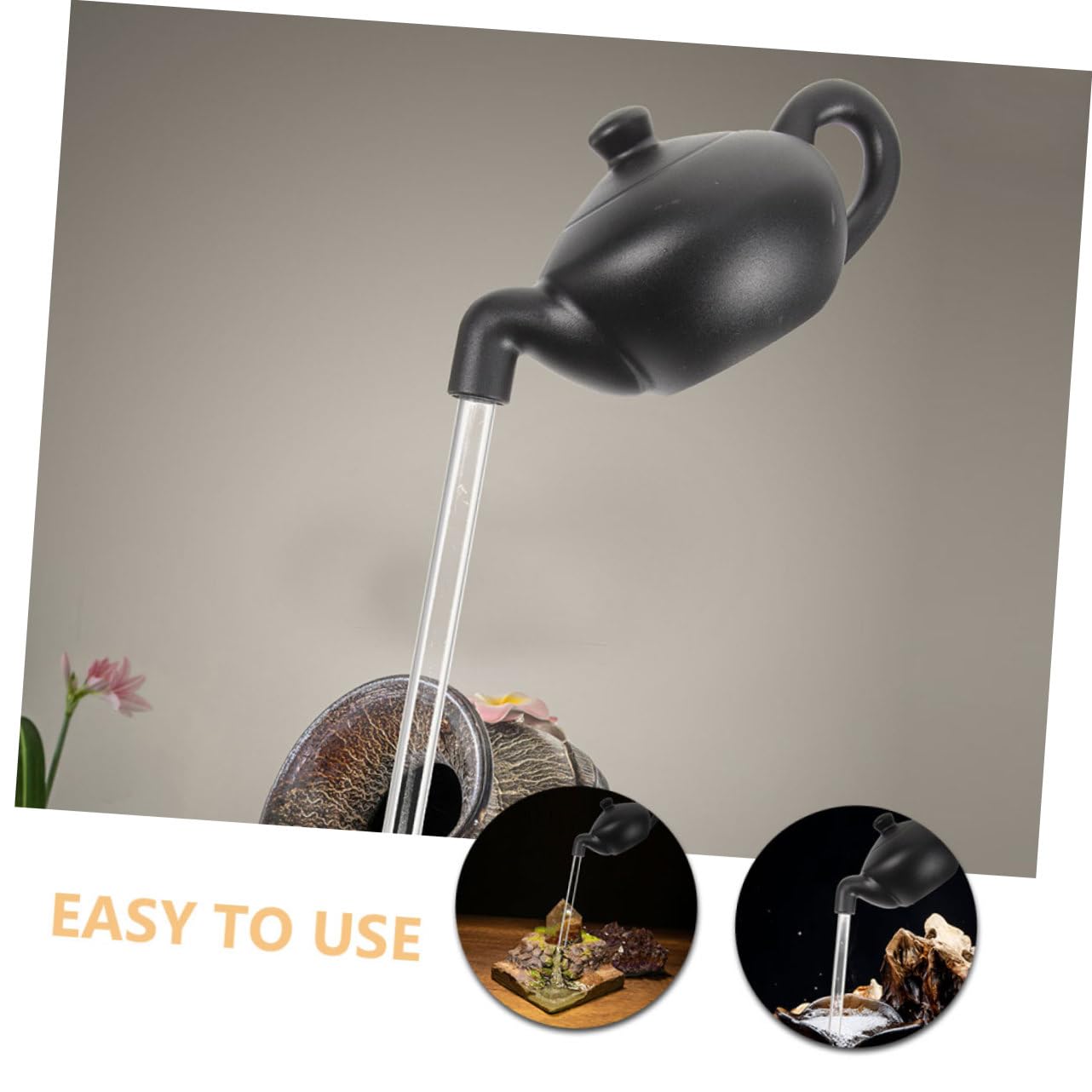 Zerodeko 5 Set Teiera Sospesa Arredamento Per Ufficio Ornamento Da Tavolo Teiera Ornamentale Ad Acqua Corrente Parti Per Fontane D'acqua Corrente Decorazione Cascata Fai Da Te Plastica
