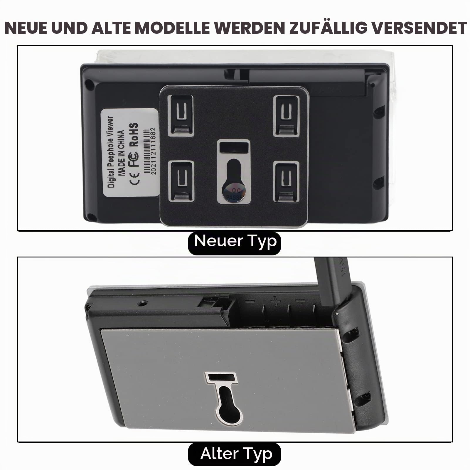 Digitaler Türspion Kamera, Türklingel Drahtlose Kamera Türklingeln 3.5in 720HD Indoor LCD Farbbildschirm Visuell 120° Wide Viewing Smart
