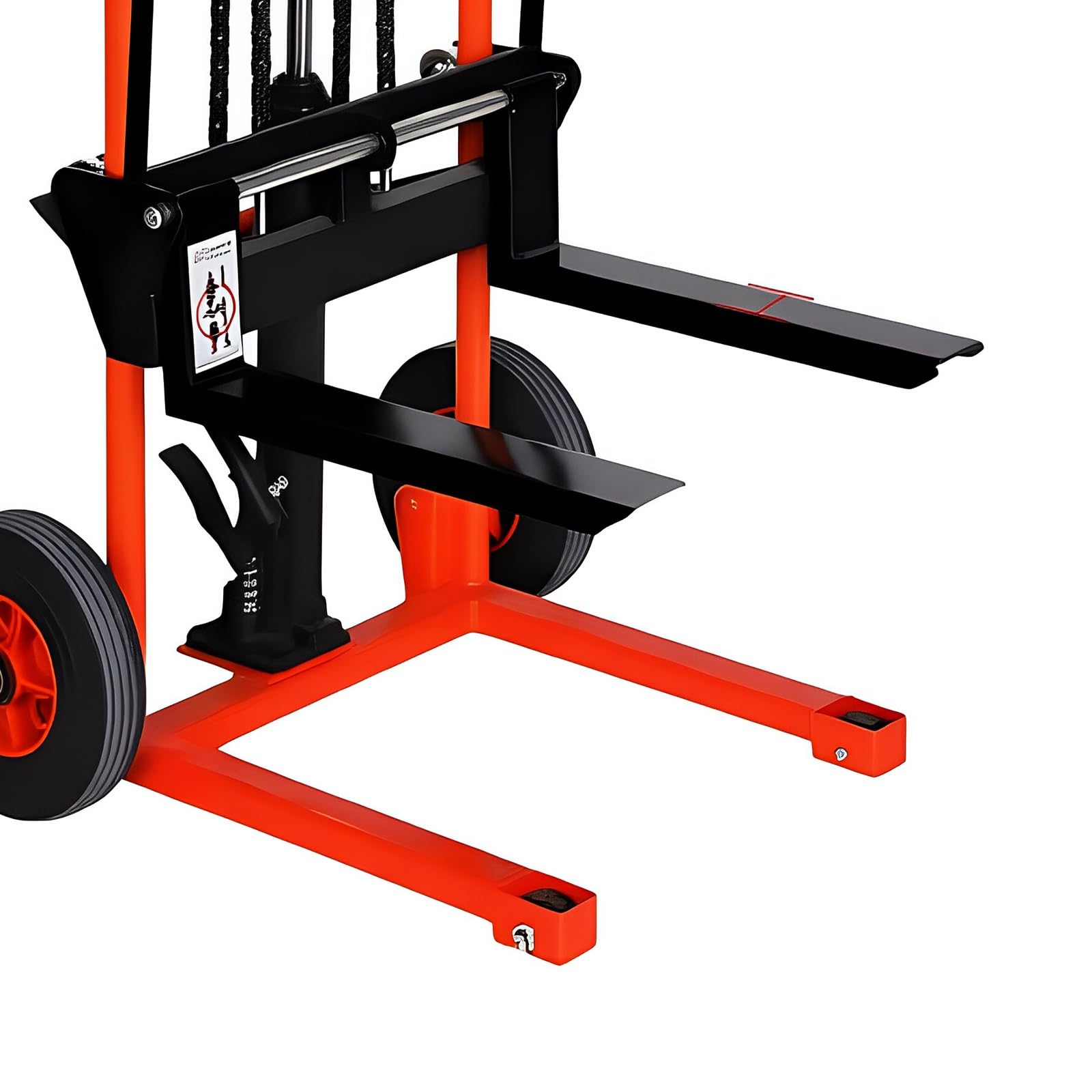 Transpallet manuale regolabile del carrello elevatore, impilatore idraulico di capacità 200kg per il magazzino ed il sollevamento pesante, soluzione durevole ed efficiente di caricamento