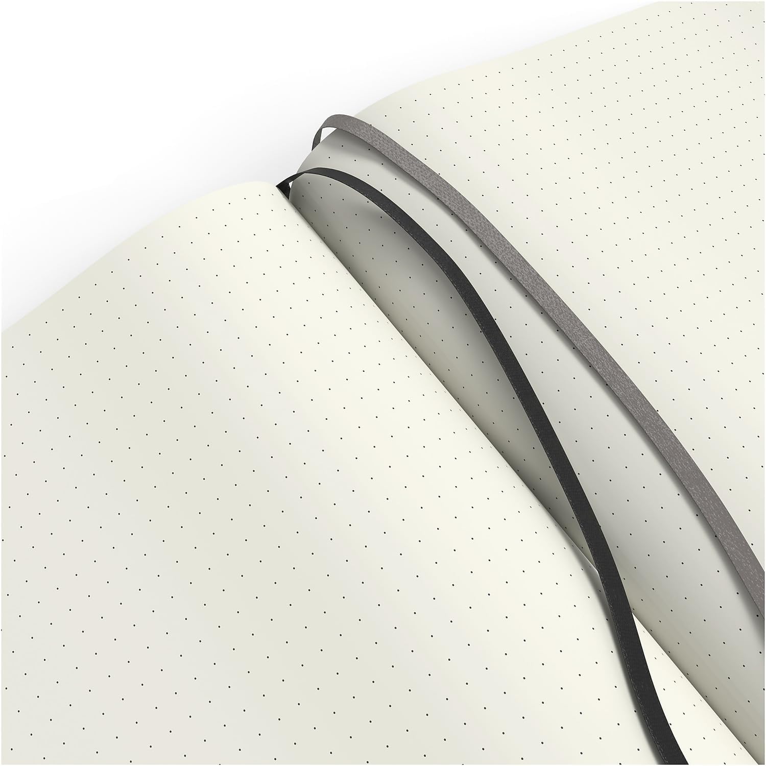 TRU RED Large Flexible Cover Dotted Journal, Black – Softcover Dot Grid Notebook
